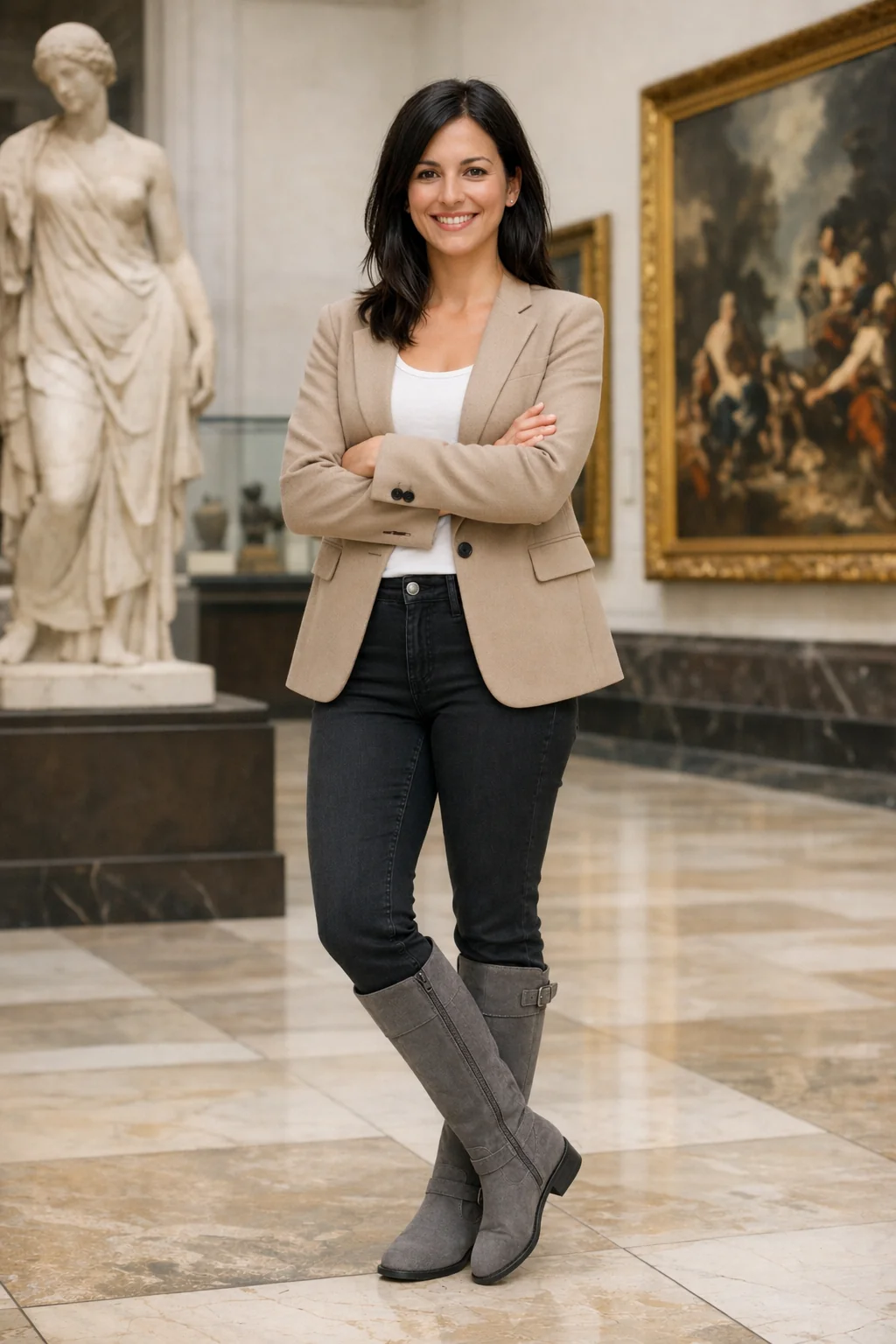 Ergebnis einer virtuellen Anprobe mit erhaltener Identität des Motivs